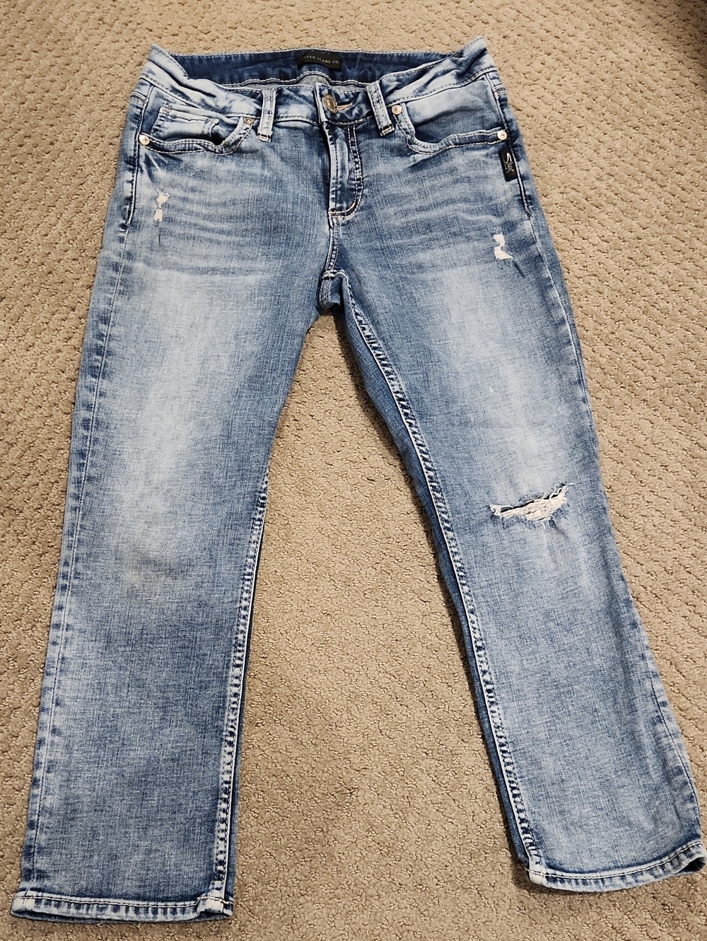 Silver Jeans ELYSE CAPRI 27w X 22.5